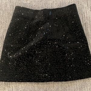 Zara -  black, sequined mini skirt. Size XS